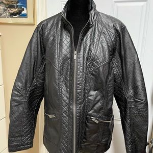 Faux Leather Black Jacket